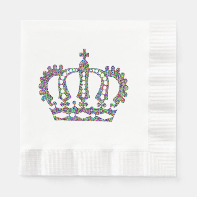 Royal Crown in patterns  Napkins (Front)