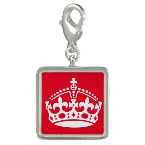 Royal crown logo charm