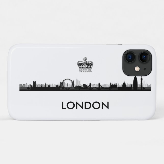 Royal Crown London Skyline Case-Mate iPhone Case (Back (Horizontal))