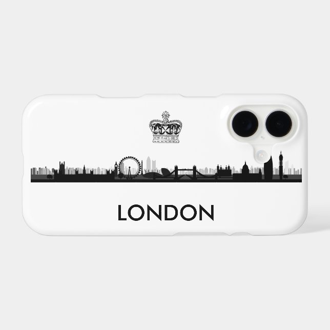 Royal Crown London Skyline Case-Mate iPhone Case (Back (Horizontal))