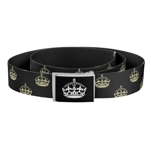 Royal crown pattern belt