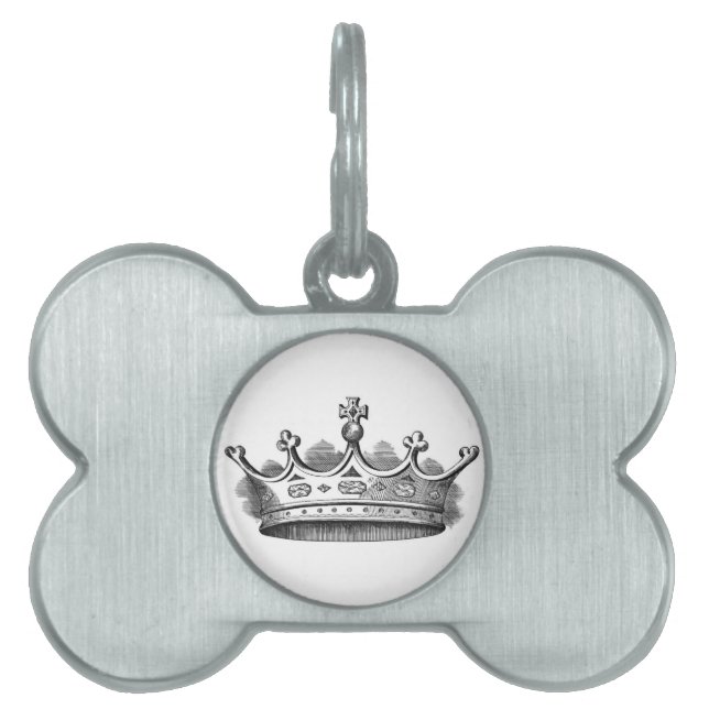 Royal Crown Pet Name Tag (Front)