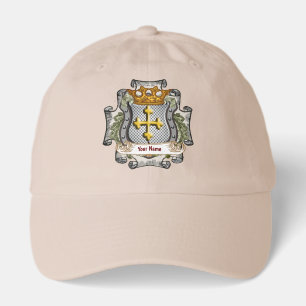 Royal Crown Shield Surname hat