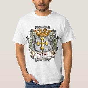 Royal Crown Shield  Surname  t-shirt