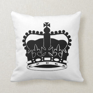 Royal Crown silhouette pillow Queen Elizabeth II