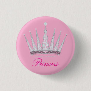 Royal Crown Tiara Button