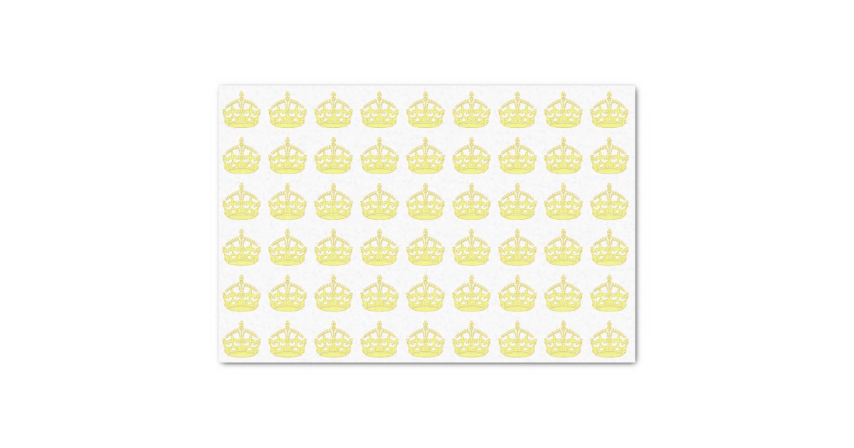 ROYAL DECREE CROWN AND KEY VINTAGE TISSUE PAPER