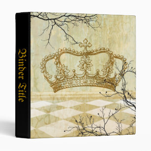 Royal Crown with Branches 3 Ring Binder