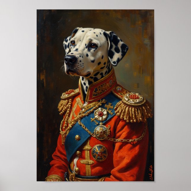 Royal Dalmatian Portrait Poster (Front)