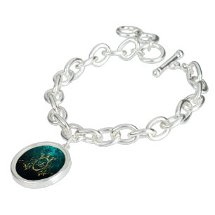 Royal Damask Personalized Turquoise Bracelet