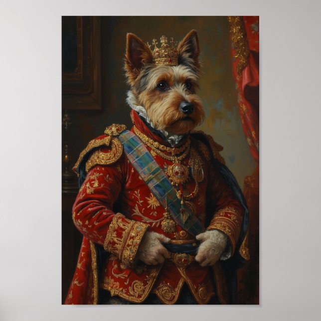 Royal Dandie Dinmont Terrier Portrait Poster (Front)