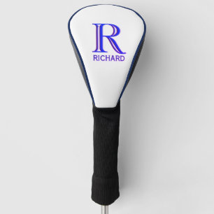 Royal Dark Blue Leather Golf Head Cover