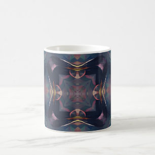 Royal dark fantasy geometric abstract art  coffee mug