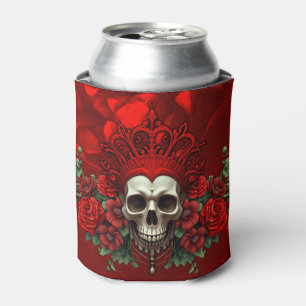 Royal darkness, a gothic heart and skull can cooler