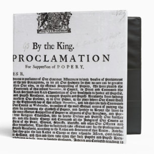 Royal Declaration, 1675 Binder