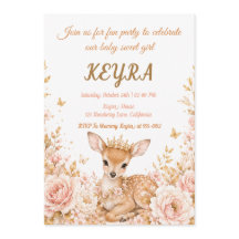 Royal Deer Floral Princess Birthday Party