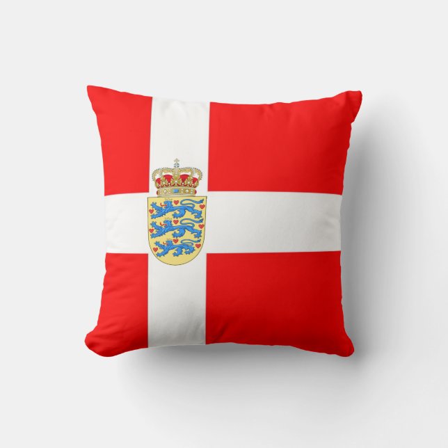 Royal Denmark Pillows! Throw Pillow (Front)