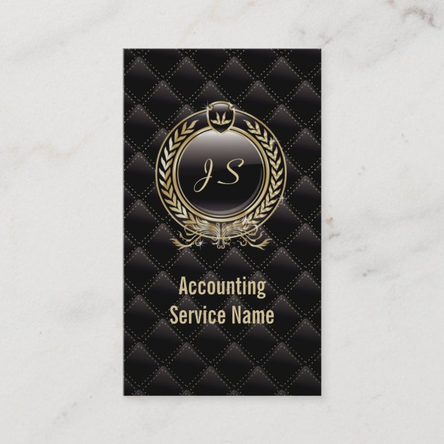 Royal Diamond Black Accounting business card (Front)