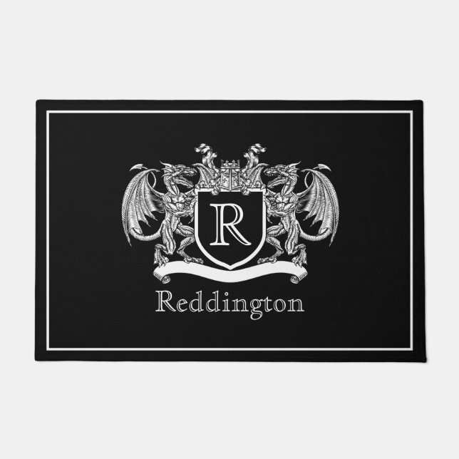 Royal Dragon Crest Doormat (Front)