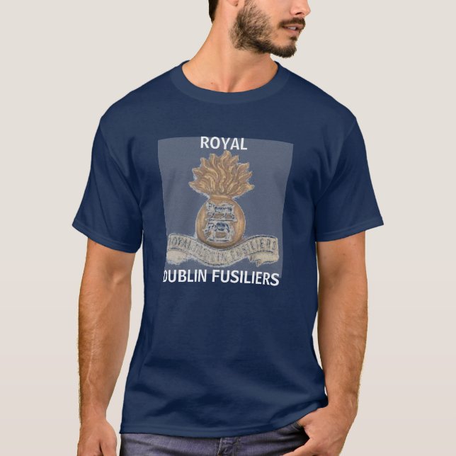 ROYAL DUBLIN FUSILIERS Navy T-shirt (Front)