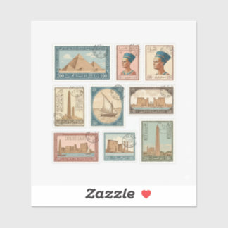 Royal Egypt Stamp Collection Sticker