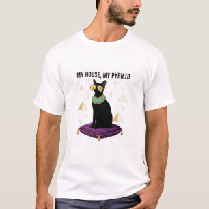 Royal Egyptian Black Cat - My House My Pyramid T-Shirt