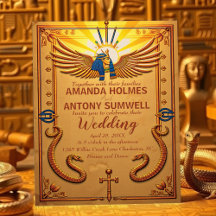 Royal Egyptian Wedding Invitation