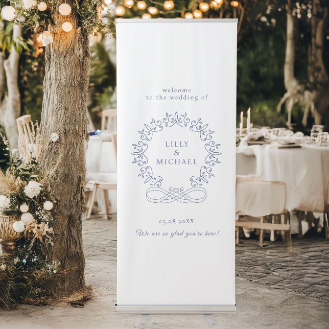 Royal, Elegant, Wedding Retractable Banner (Creator Uploaded)