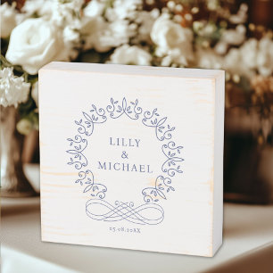 Royal, Elegant, Wedding Wooden Box Sign