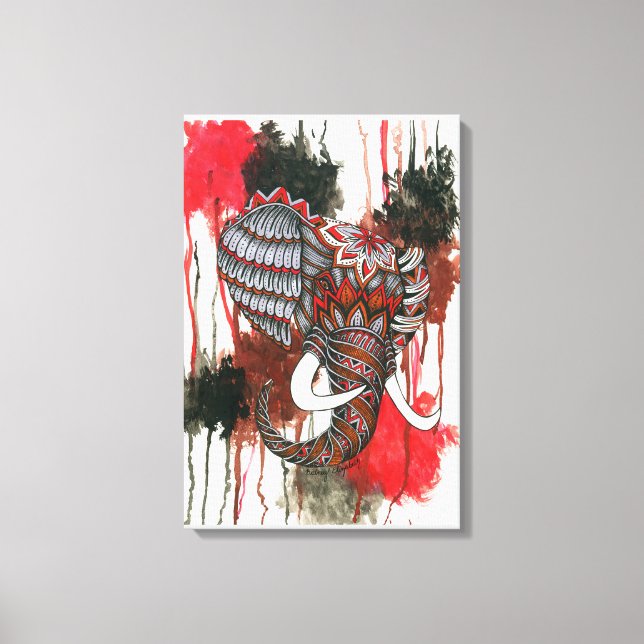 Royal Elephant Canvas Print (Front)