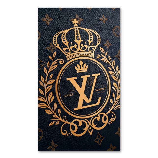 Royal Emblem  Business Card Magnet (Front Vertical)