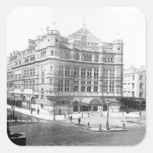Royal English Opera House 1891 Square Sticker