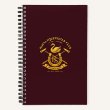 Royal Equestrian Club Burgundy Spiral Notebook | Q