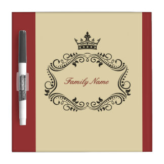 Royal Family name erase dry board