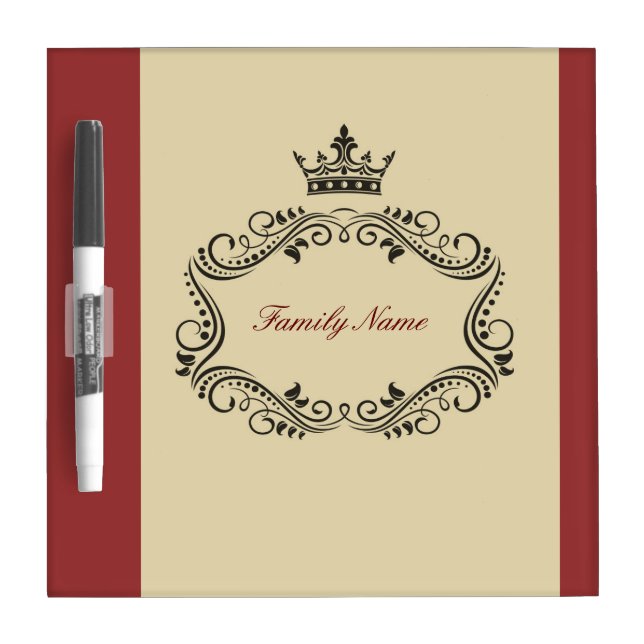 Royal Family name erase dry board (Front)