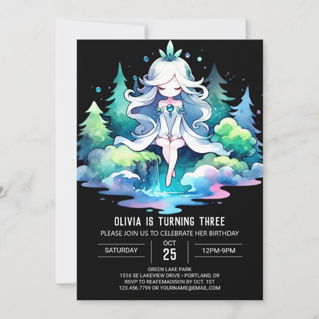 Royal Fantasy Princess Birthday Invitation (Front)