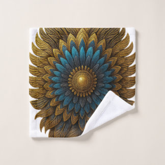 Royal Feather | Black & Gold Egyptian Bath Towel