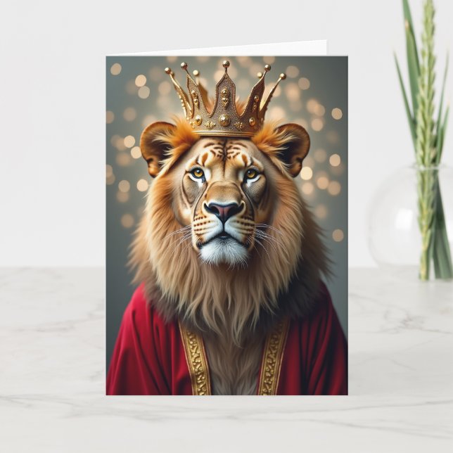 Royal Feline Birthday Card (Front)