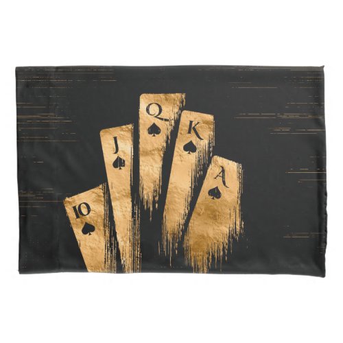Royal Flash _ Black And Gold Pillow Case