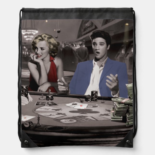 Royal Flush 2 Drawstring Bag (Front)