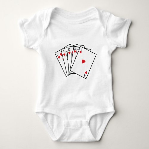 Royal Flush Baby Bodysuit