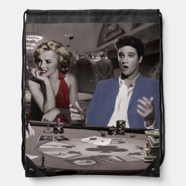 Royal Flush Drawstring Bag (Front)