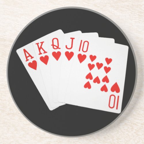 Royal Flush Drink Coaster