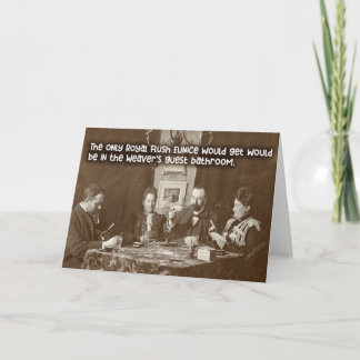 Royal Flush - Funny Vintage Card Design
