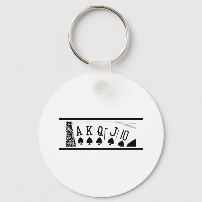 Royal Flush Keychain (Front)