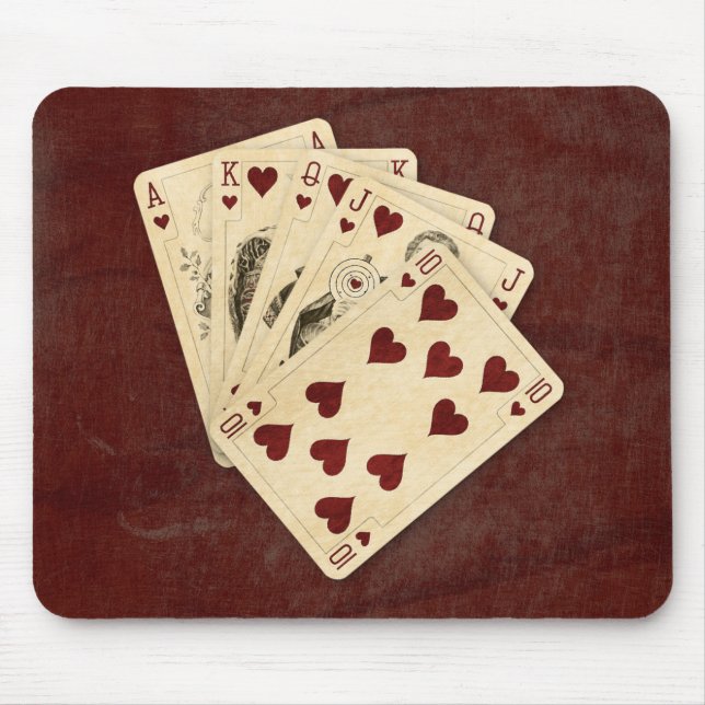 Royal Flush Mouse Pad (Front)