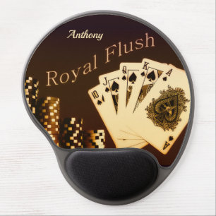 Royal Flush Poker Casino Gel Mouse Pad