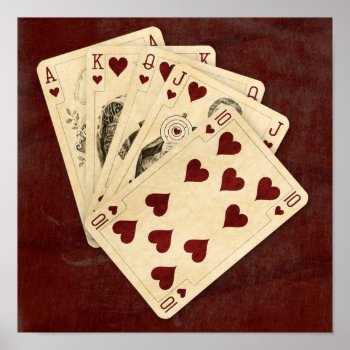 Royal Flush Poster by MarceeJean at Zazzle