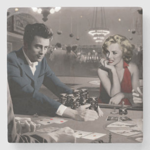 Royal Flush Stone Coaster