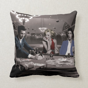 Royal Flush Throw Pillow